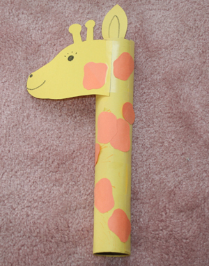 Craft Ideas  Photographs on You Like Attach The Spots To The Body With Glue All Over The Giraffe