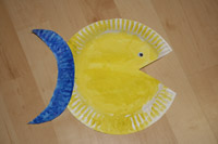 paper plate fish