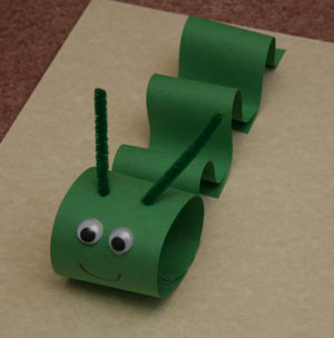 Craft Ideas  Photographs on Our Paper Inchworm Is A Great Kids Spring Craft  All You Need Are A