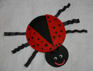 kids ladybug spring craft