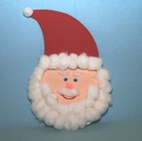 Craft Ideas Christmas on Cotton Ball Santa Jpg