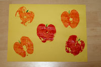 apple print fall craft