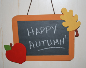 autumn chalkboard craft