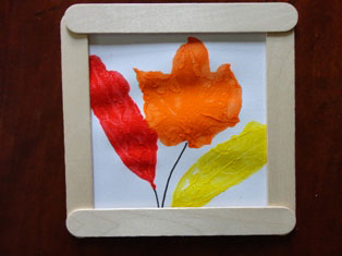 painted fall leaves