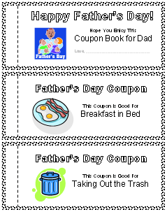 fathers day coupon book