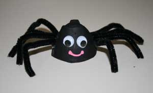 Craft Ideas  Cartons on In The Top Of The Egg Cup And Add A String To Hang Your Spider With