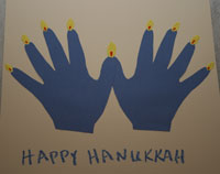 Preschool Craft Ideas on Kids Hanukkah Crafts Handprint Menorah