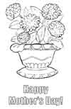 Mother's Day Card Coloring Page