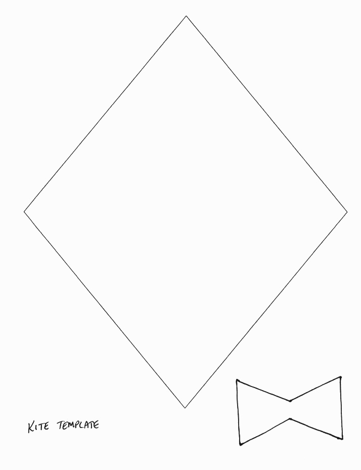 Spring Crafts Print your Kite Template All Kids Network
