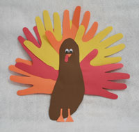 handprint turkey craft