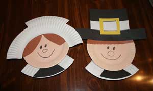 Turkey Craft Ideas Kindergarten on Kids Thanksgiving Crafts Paper Plate Pilgrim Craft