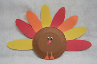 paper plate turkey