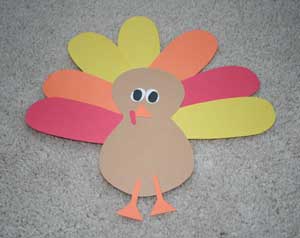 paper turkey craft