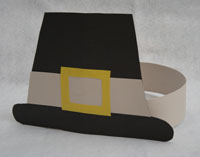 kids pilgrim hat craft