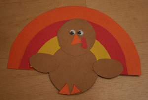 shape turkey craft