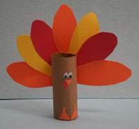 Craft Ideas Autumn on Roll Glue The Eyes Beak Waddle And Feet To The Front Of The Toilet