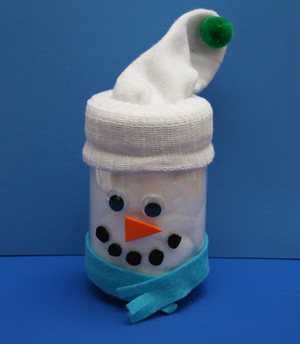 Craft Ideas on Snowman Jar Craft