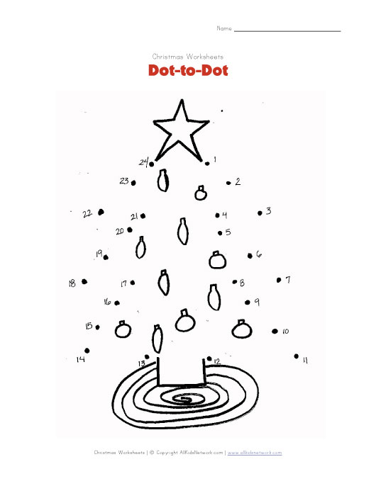 christmas tree dot to dot christmas tree dot to dot