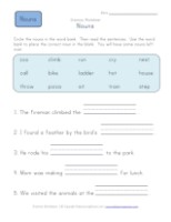 First Grade Noun Worksheets | All Kids Network