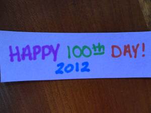 happy 100th day craft