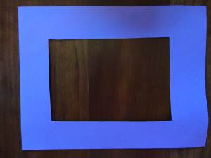 cardstock picture frame