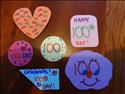 100th day of school sitckers craft