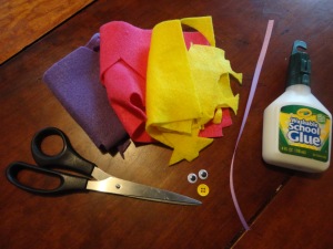 childrens book day craft materials