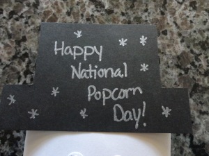 popcorn day craft hat