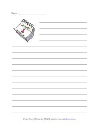 Holiday writing paper printable