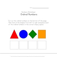 Ordinal Numbers Worksheets | All Kids Network