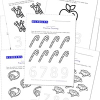 African Animals Counting Practice Worksheet | All Kids Network