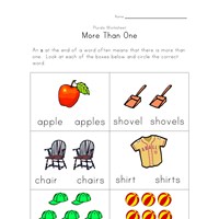 8 Great Free Plural Worksheets | All Kids Network