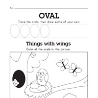 Draw and Find Shapes Worksheets | All Kids Network