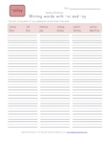 Spelling Worksheets for Words with -oi and -oy Pattern | All Kids Network