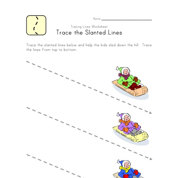 Tracing Lines Worksheet | All Kids Network