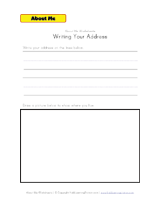 All About Me Worksheets