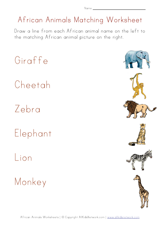 Jungle Animals Worksheets - ♥ Our English Site ♥