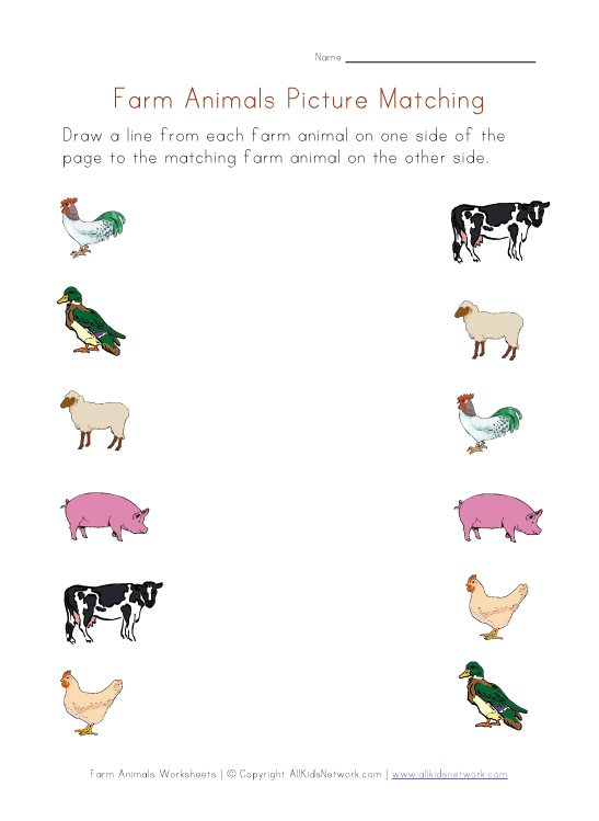 Farm Animals Worksheets - ♥ Our English Site ♥