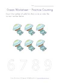 Ocean Animals Worksheets for Kids