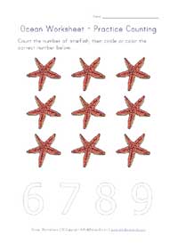 Ocean Animals Worksheets for Kids