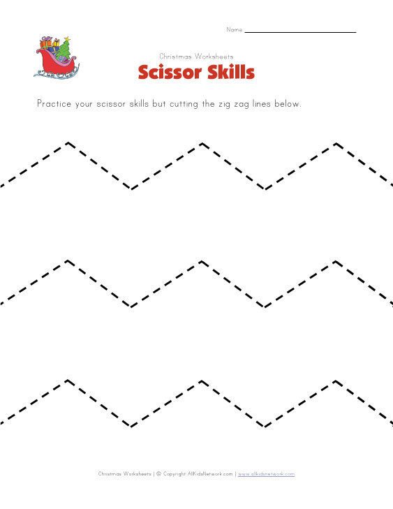Free Worksheets Christmas Preschool Free Cutting Practice Worksheets For Preschool Christmas