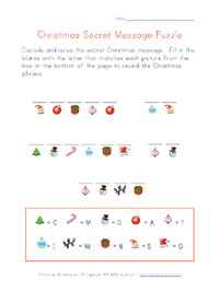 Christmas Worksheets for Kids | All Kids Network