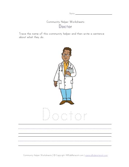 doctor-community-helper-worksheet