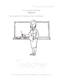 Community Helpers Worksheets