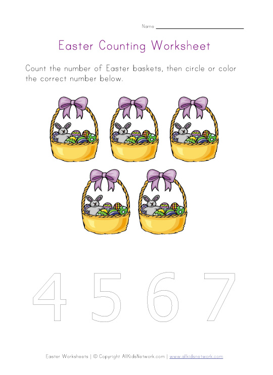 easter counting five