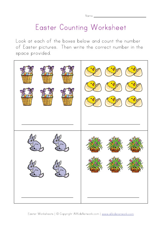 easter counting practice