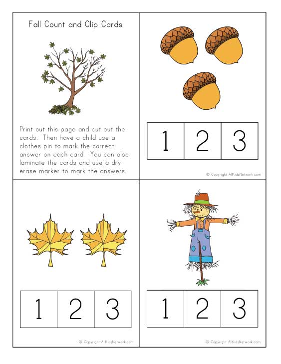Worksheets Fall Worksheets For Preschool free worksheets autumn for kids math number names fall kids