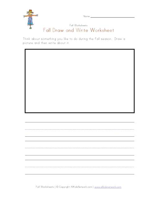 Worksheets Draw And Write Worksheet fun fall worksheets for 4th graders autumn kindergarten no prep 40 awesome kids