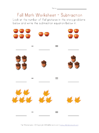 subtraction worksheet
