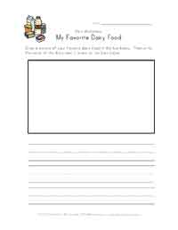 food diary worksheets